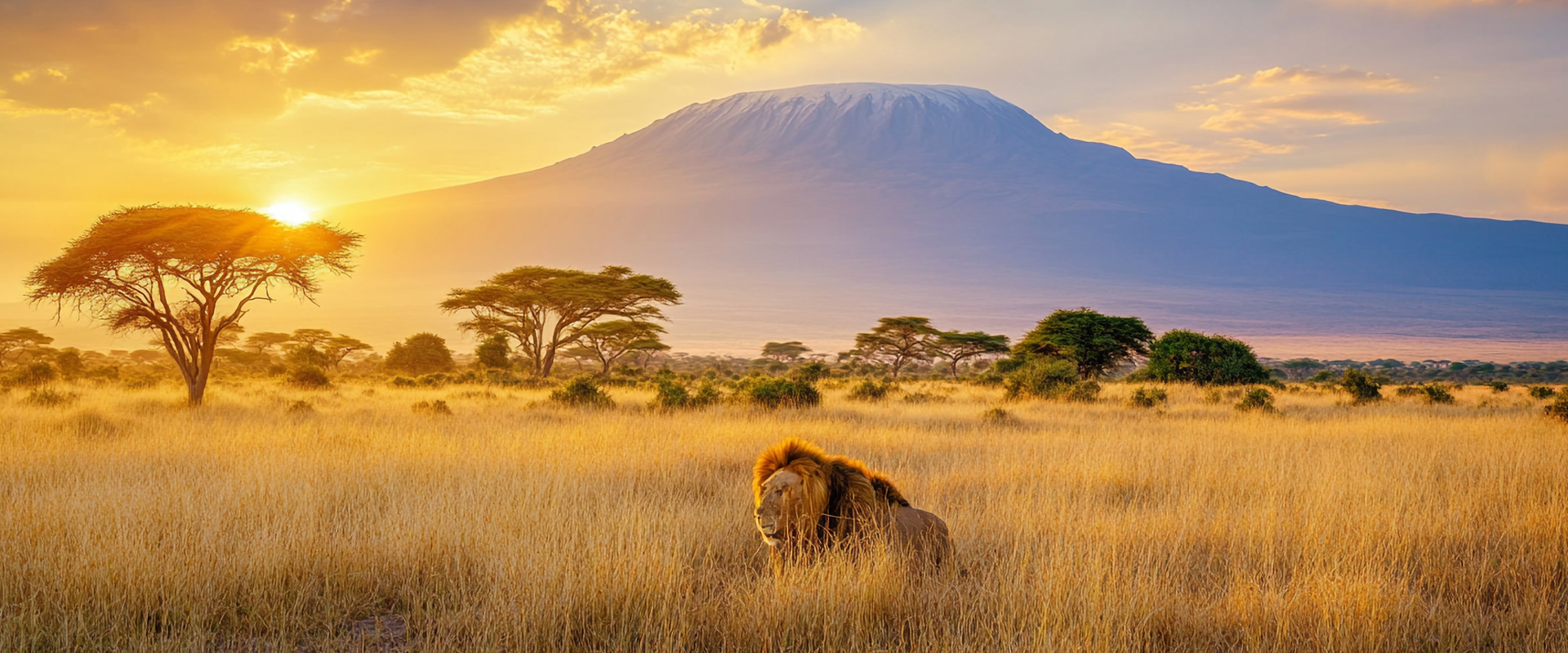 Wildlife safari scenery in Kenya